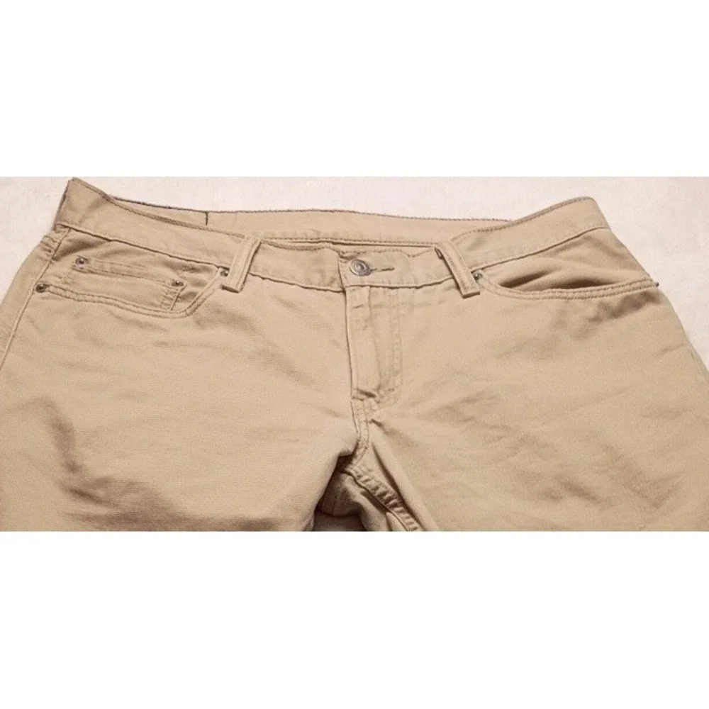 Levis 514 Straight Fit Khaki Tan Pants Men's Cotton Twill Chinos Five Pocket